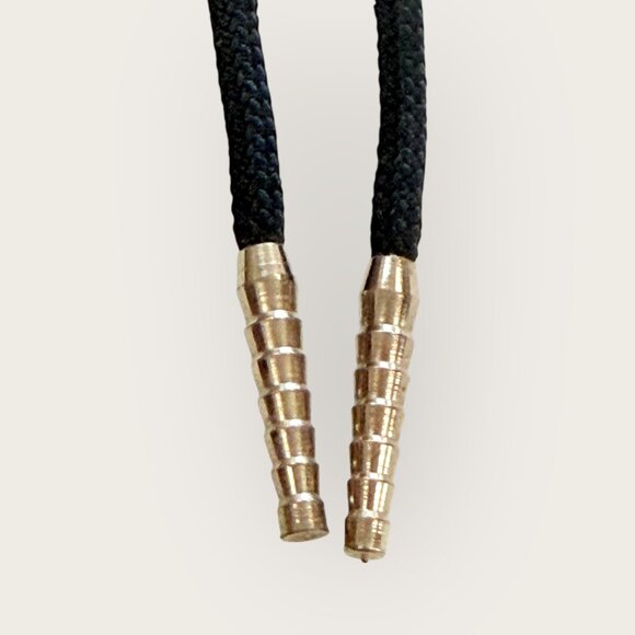 Silver Tone Southwest Arrowhead Turquoise Bolo Tie Necklace Southwestern - Picture 4 of 5